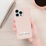 Modern Personalisierter Monogramm Name Rosa Case-Mate iPhone Hülle<br><div class="desc">Moderne Personalisierte Monogram Name Pink iPhone Case</div>