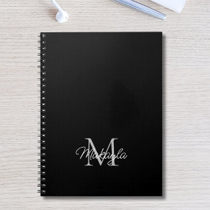 Modern Personalisiertes Monogram Name Notebook Notizblock