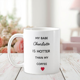 Modern Personalized Babe Coffee Mug Kaffeetasse