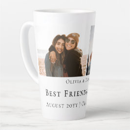 Modern Personalized Best Friends Forever 2 Photo Milchtasse