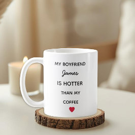 Modern Personalized Boyfriend Coffee Mug Kaffeetasse