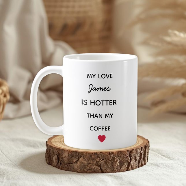 Modern Personalized Love Coffee Mug Kaffeetasse (Von Creator hochgeladen)