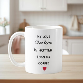 Modern Personalized Love Coffee Mug Kaffeetasse