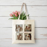Modern Personalized Mom Superhero Photo Collage  Tragetasche<br><div class="desc">Celebrate mom with a meaningful personalized gift she can carry everywhere. This modern photo collage design features four cherished family photos and the heartfelt message “Mom You Are My Superhero.” Customize it with your favorite pictures to create a unique keepsake that captures special memories and everyday love. A trendy and...</div>