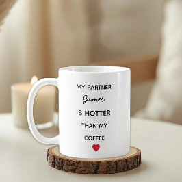 Modern Personalized Partner Coffee Mug Kaffeetasse