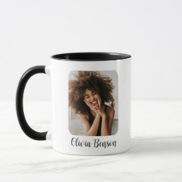 Modern Personalized Photo and Name Create your own Tasse