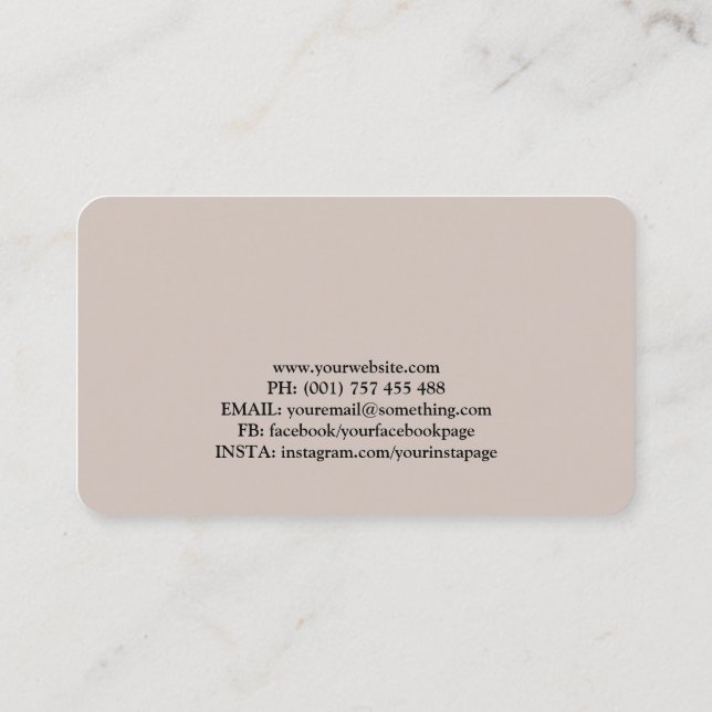 Modern Personalized Tree of Life - Colorful Leaves Visitenkarte (Rückseite)