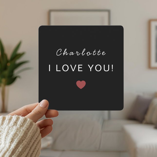 Modern Personalized Valentine Card – I Love You (Von Creator hochgeladen)