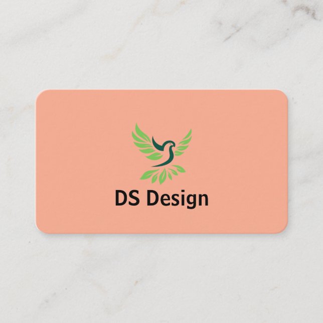 Modern Phoenix Logo Business Card Visitenkarte (Vorderseite)