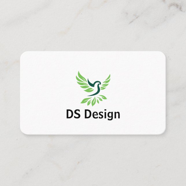 Modern Phoenix Logo Business Card Visitenkarte (Vorderseite)