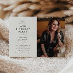 Modern Photo 40th Birthday Party Einladung<br><div class="desc">Celebrate being fabulous in style with our Modern Photo Birthday Party Invitation! Bring your loved ones together for a truly memorable 40th birthday bash. Our custom design allows you to showcase a special photo and personalize the details against a clean white background. With its modern, elegant, and minimalist aesthetic, this...</div>