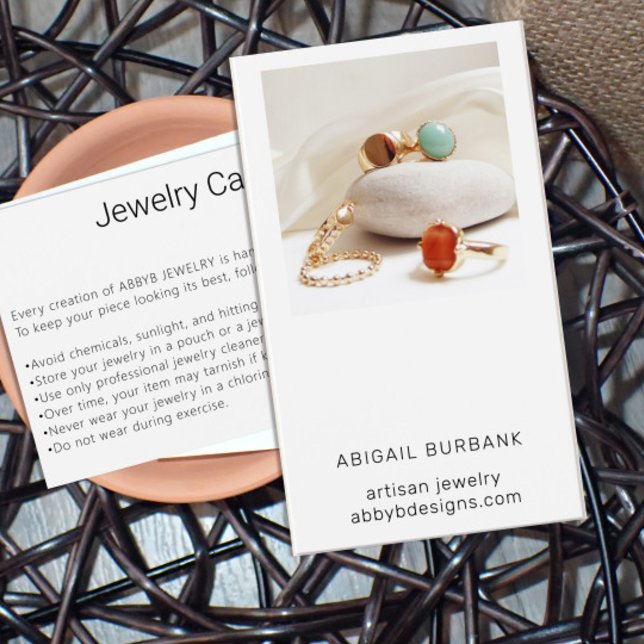 Modern Photo Artisan  Jewelry Care Card (Von Creator hochgeladen)