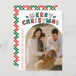 Modern Photo Christmas Feiertagskarte
