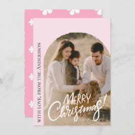 Modern Photo Christmas Feiertagskarte