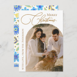Modern Photo Christmas Feiertagskarte