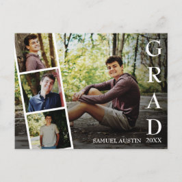 Modern Photo Film Strip Graduation Announcement Postkarte