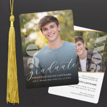 Modern Photo Graduation Invitation