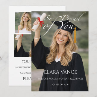 Modern Photo Graduation, Minimal Editorial Ankündigung