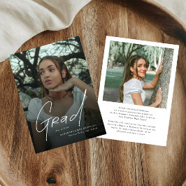 Modern Photo High School Graduation Announcement Ankündigung