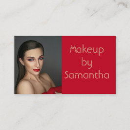 Modern Photo Makeup Business Card Visitenkarte