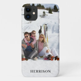 Modern Photo Name Family Simple Gorgeous Cute Case-Mate iPhone Hülle