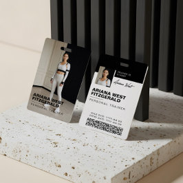 Modern Photo Personal Trainer Fitness Lifestyle Ausweis