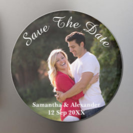 Modern Photo Save The Date Magnet