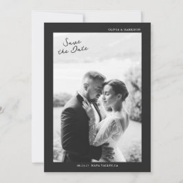 Modern Photo Wedding Save the Date Einladung