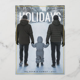 Modern PhotoPop Happy Valentine's Day Folien Feiertagskarte