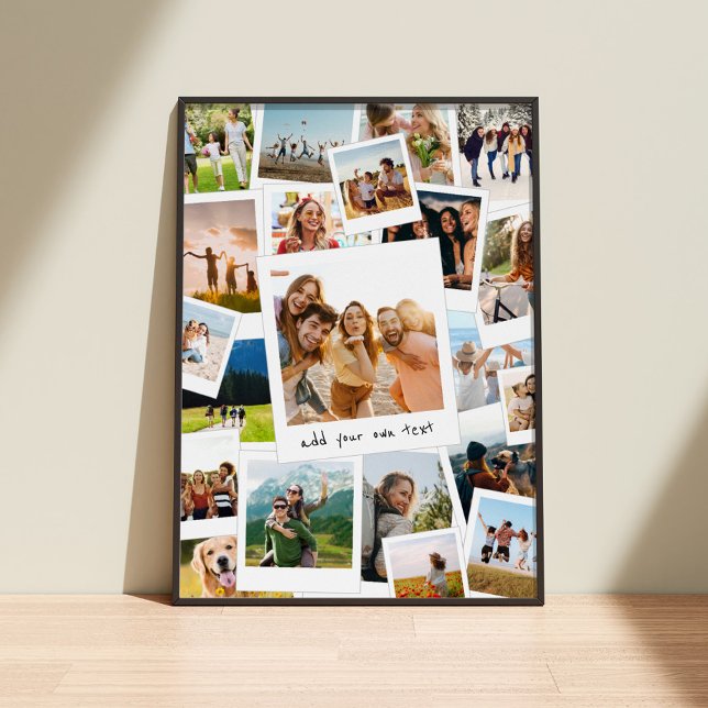Modern Picture Scrapbook FotoCollage Poster (Von Creator hochgeladen)