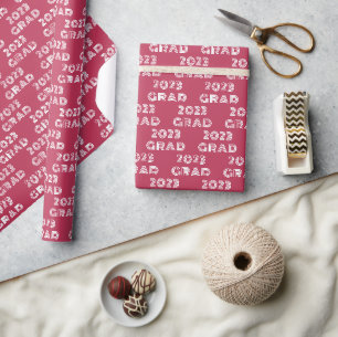 Modern Pink 2023 Grad Geschenkpapier