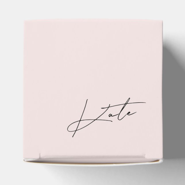 Modern Pink Bridesmaid Vorschlag Box Geschenkschachtel (Oben)