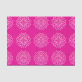 Modern Pink Bright Mandala Art Decoupage Geschenk  Seidenpapier