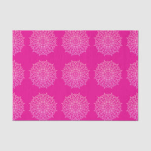 Modern Pink Bright Mandala Art Decoupage Geschenk Seidenpapier