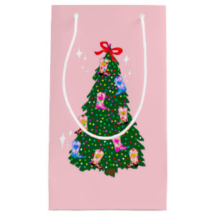 Modern Pink Cowgirl Western Boots Weihnachten Kleine Geschenktüte