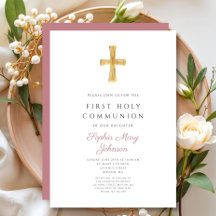 Modern Pink Cross Girl Heilige Kommune