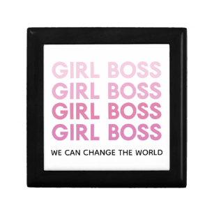 Modern Pink Girl Boss Bestes Girl-Geschenk Erinnerungskiste