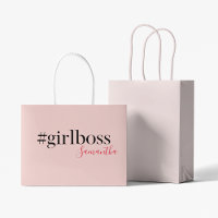 Modern Pink Girl Boss & Name Best Girly