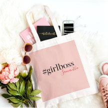 Modern Pink Girl Boss & Name Best Girly