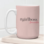 Modern Pink Girl Boss & Name Best Girly Zweifarbige Tasse<br><div class="desc">Auf Zazzle präsentiert sich die Kollektion "Modern Pink Girl Boss & Name! Diese trendige und stilvolle Kollektion ist perfekt für alle starken, unabhängigen Frauen da draußen, die ihre Karriere gestalten und eine Erklärung abgeben. Ob Sie selbst ein Girl-Chef sind oder ein fantastisches Geschenk für ein solches suchen, diese Kollektion wird...</div>