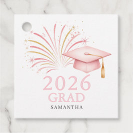 Modern Pink Gold 2026 Grad Geschenkanhänger