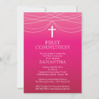 Modern Pink Ombre Garland Cross Kommune