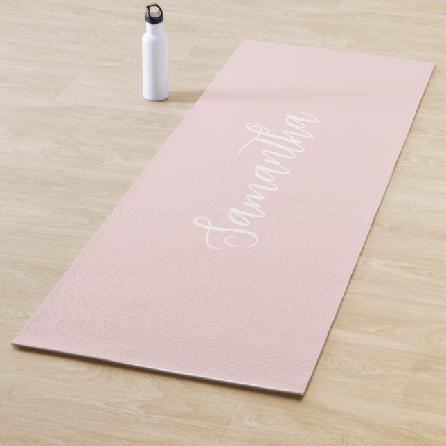 Modern Pink Personalized Yoga Mat Yogamatte (Beispiel)