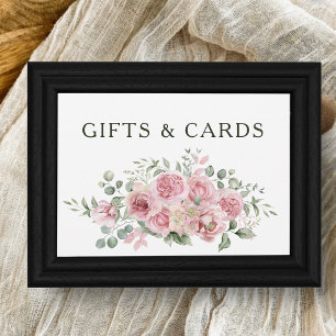 Modern Pink Roses Geschenke & Karten Schild für Ra