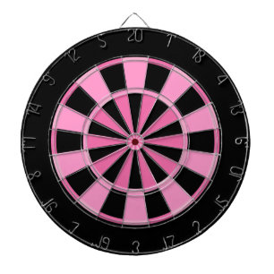 Modern Pink Schwarz Dartscheibe