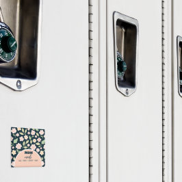 Modern Pink Wildflowers Pattern Magnet