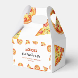 Modern Pizza Favor Box Birthday Party Geschenkschachtel