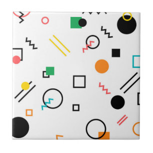 Modern, playful, cool, trendy, Memphis geometrisch Fliese