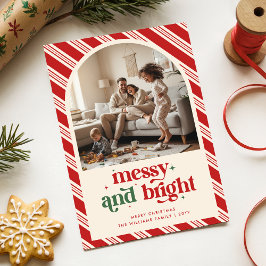 Modern Playful Funny Family Kids Photo Christmas Feiertagskarte