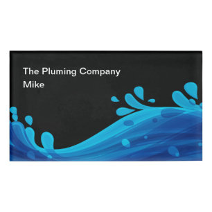 Modern Plumber Theme Name ID Tags Namenschild